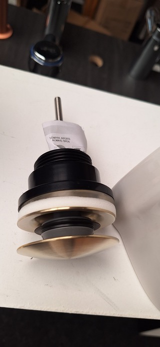 2x Afvoerplug, Gessi, brushed brass