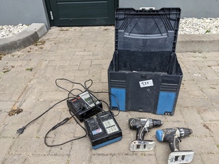 2x Panasonic boormachines