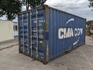 20ft Container, blauw