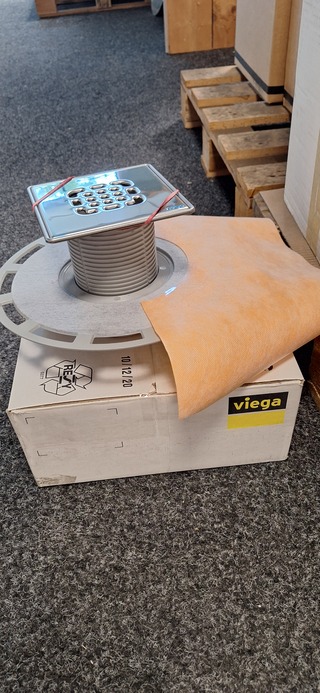 Vloerput met flens Viega