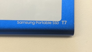 Portable SSD 1TB, Samsung, T7, blauw