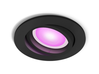 Philips Hue Centura inbouwspot Wit en gekleurd licht 1spot Zwart rond