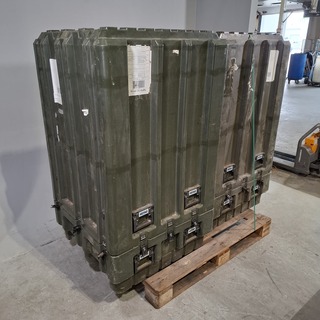 2x Kunststof transportkist