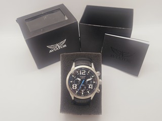 Aviator Traveller chronograaf pilotenhorloge – Inclusief doos