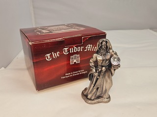 Tudor Mint England – Wizard statuette met zilver vergoten