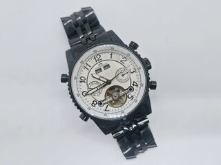 Hindenberg herenhorloge multi-function open heart