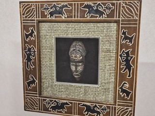 Ingelijst Afrikaans masker – African tribe wandkunst