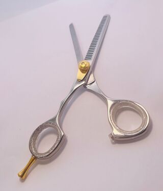 Gouden kappersschaar 14kt goldplated