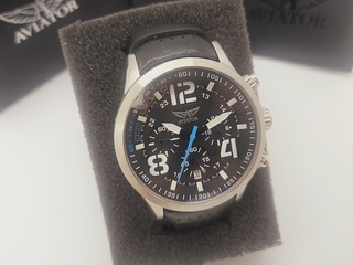 Aviator Traveller chronograaf pilotenhorloge – Inclusief doos