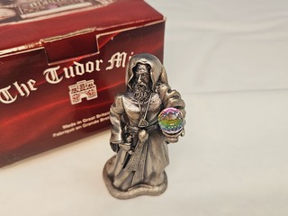 Tudor Mint England – Wizard statuette met zilver vergoten