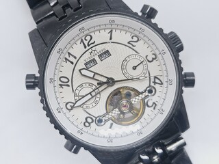 Hindenberg herenhorloge multi-function open heart