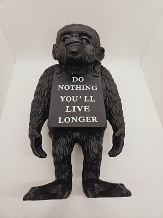 Banksy fanart sculptuur – Banksy ape