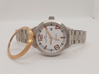 Heren horloge – Marc Coblen inclusief extra lunette