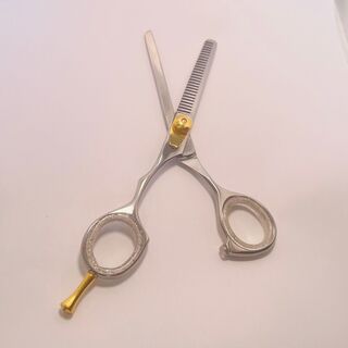 Gouden kappersschaar 14kt goldplated