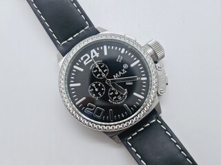 Chronograaf herenhorloge met duik-kroon