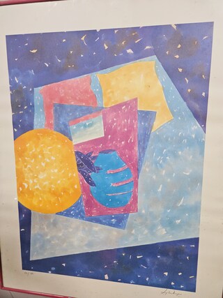 Gesigneerde limited edition lithograaf 120/250