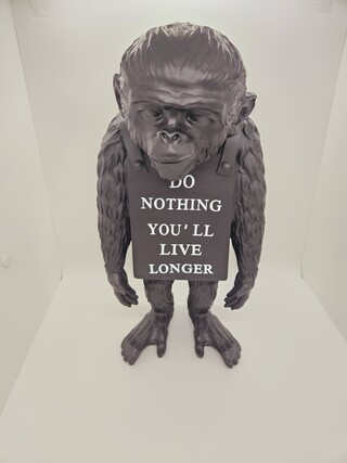 Banksy fanart sculptuur – Banksy ape