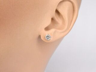Witgouden diamanten oorbellen van 0.50 carat