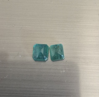 2x Natuurlijke emerald – 2.70ct, Groen