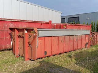 20 m3 haakarm afzetcontainer met milieu kleppen, 2015