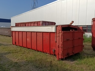 20 m3 haakarm afzetcontainer met milieu kleppen