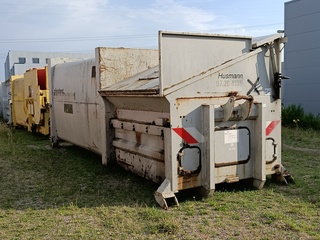 20 m3 haakarm afzet perscontainer, Husmann, SPB20 SEL-E, wit, 2007