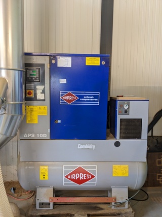 Schroefcompressor v.v. persluchtdroger, Airpress, APS 10D, 2007