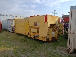 18 m3 haakarm afzet perscontainer, Husmann, geel, 2009