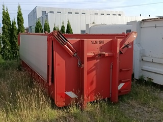 19 m3 haakarm afzetcontainer met milieu kleppen, Buitenhuis, 2014