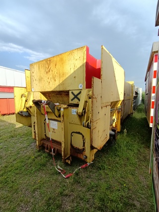 18 m3 haakarm afzet perscontainer, Husmann, geel, 2009