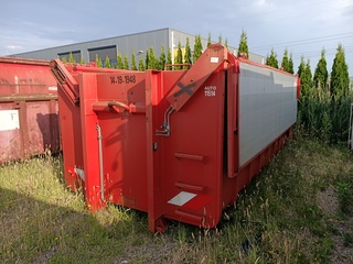 19 m3 haakarm afzetcontainer met milieu kleppen, Buitenhuis, 2014