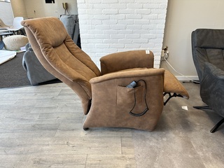 Relaxfauteuil met sta-op functie, cognac