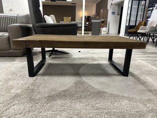 Robuust salontafel, eiken