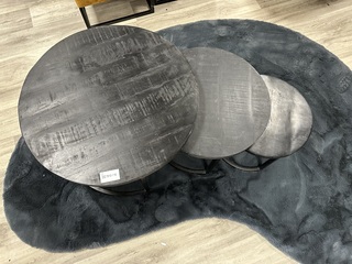3 delige salontafelset, zwart