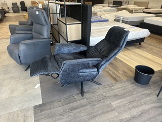 Elektrische relaxfauteuil Joris, blauw