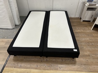 2 geveerde boxen, zwart