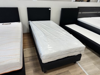 Boxspring 1 persoons, zwart