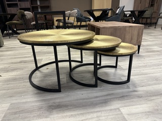 Salontafelset van 3, goud