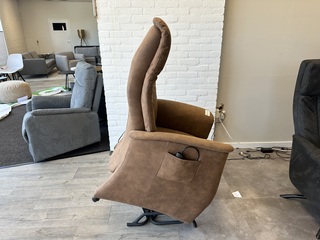 Relaxfauteuil met sta-op functie, cognac