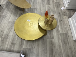 2delige salontafelzet inclusief decoratie, By Boo, goud