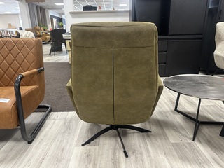 Fauteuil Berlijn, olijfgroen