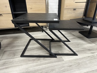 2 delige salontafelset Zigzag, zwart