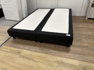 2 geveerde boxen, zwart