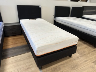 Boxspring 1 persoons, Elite Sleep, zwart