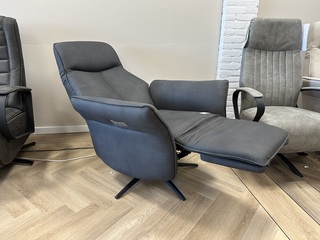 Relaxfauteuil 2 motorig, antraciet