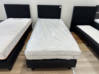 Boxspring 1 persoons, zwart