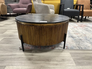 Salontafel London, goud/zwart