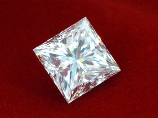 Diamant – 1.00 carat princess geslepen diamant (gecertificeerd)