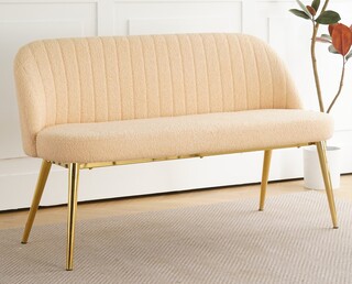 Eetkamer bankje 130 cm, Light pink, 2025