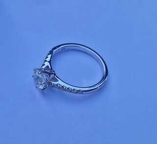 Gouden ring met witte safier – 1.12ct – 14k goud